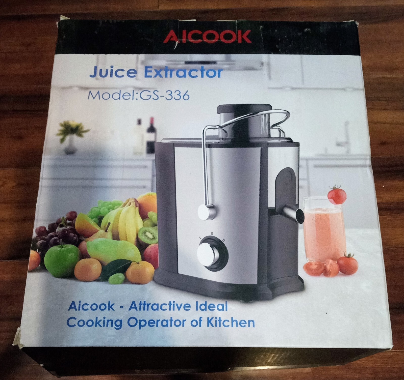 Aicook GS-336 Wide Mouth Juicer Extractor Dual Speed Centrifugal Juicer