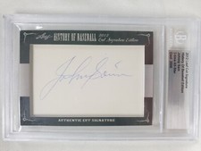 2012 LEAF CUT SIGNATURES JOHNNY SAIN AUTO 3 TIME ALL STAR HISTORY BASEBALL DH