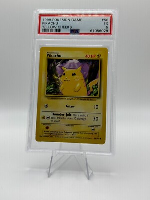 【PSA5】1999 Pikachu Yellow Cheeks ピカチュウ PSA 5 Excellent 1999 Pokemon Game Base Set Pikachu - Yellow Cheeks