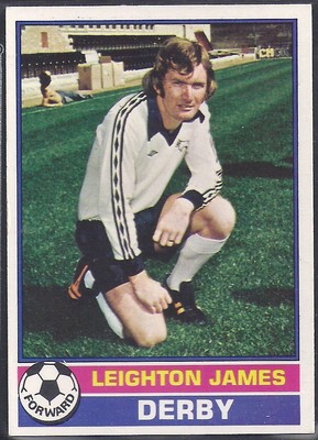 RED BACK 1977 -#122- DERBY STEVE POWELL TOPPS-FOOTBALL