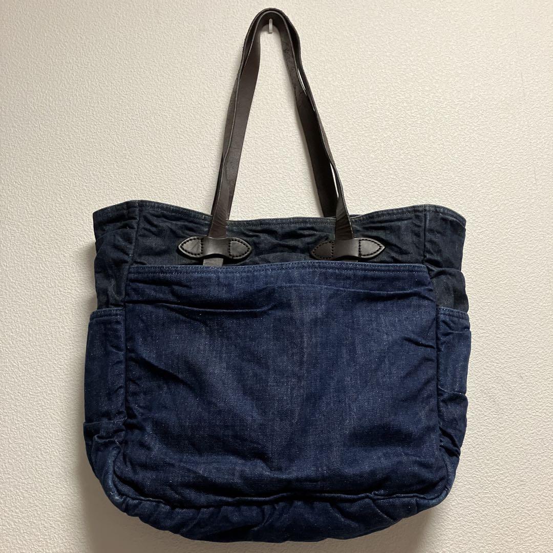 Filson Levis Collaboration Tote Bag Denim Cotton Leather
