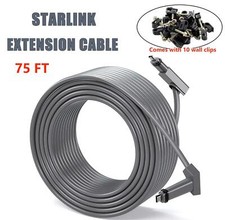 75 Ft replacement Cable for Starlink Rectangular Satellite V2  22.86m 