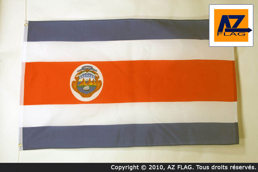 BANDIERA COSTA RICA 150x90cm - GRAN BANDIERA COSTARICANA 90 x 150 cm Poliestere