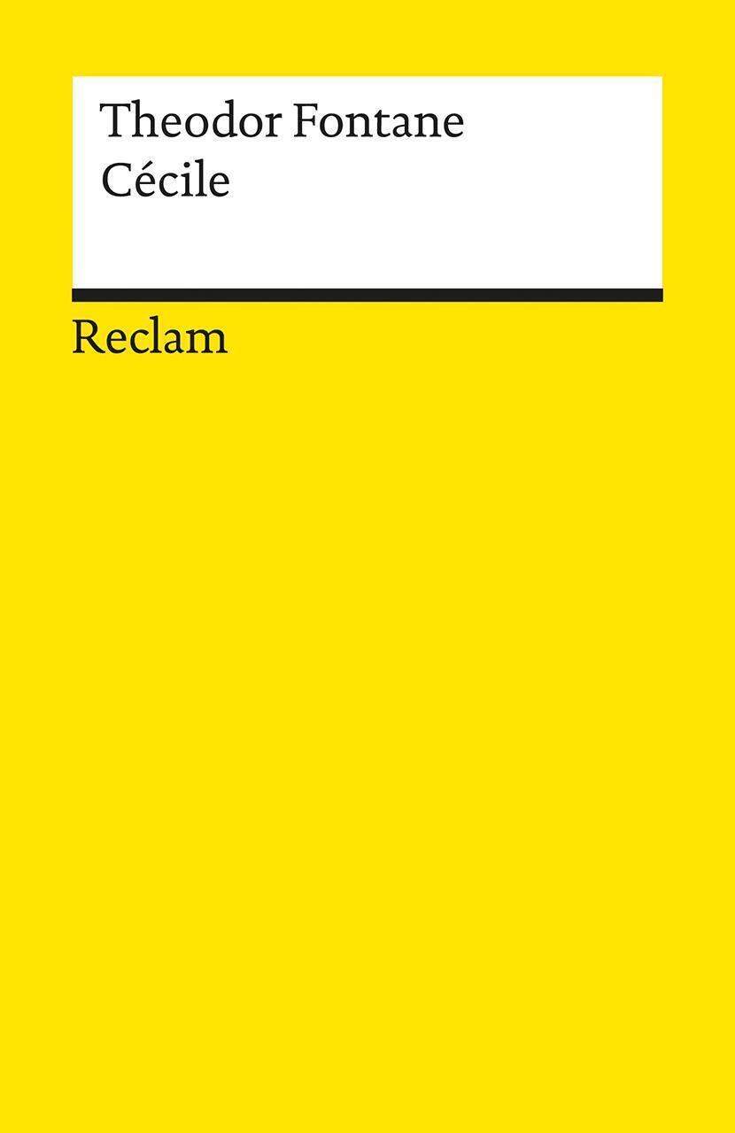 Thumbnail - Cecile | Theodor Fontane | Taschenbuch | Reclam Universal-bibliothek |