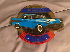 SNAP ON TOOLS Vintage 5 1/2 x 7 DECAL STICKER 1957 CHEVY FAST FREE SHIP 