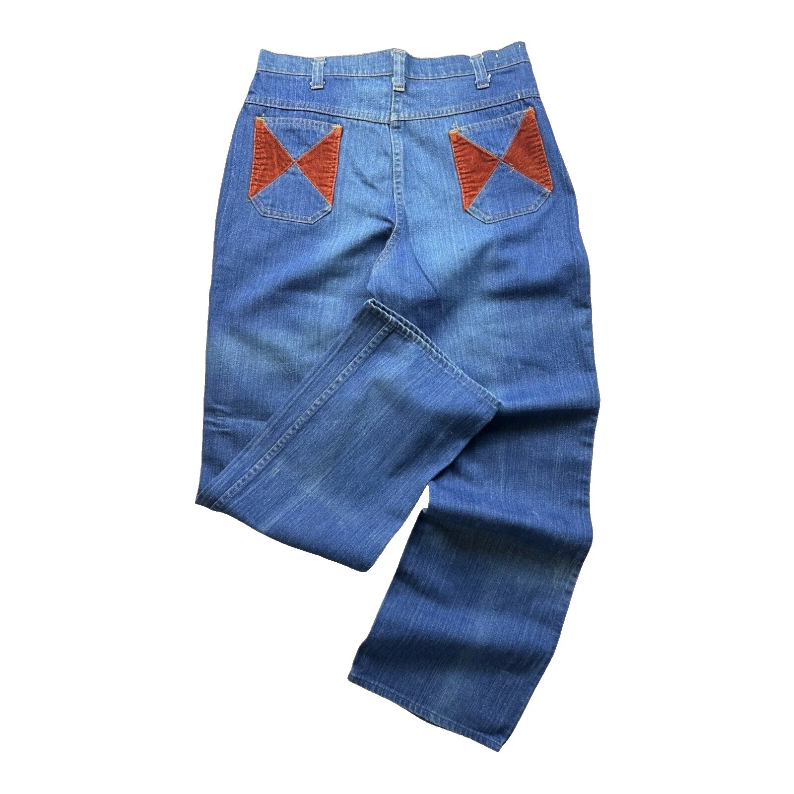 Disco década de 1970 Vintage Jeans para Homens