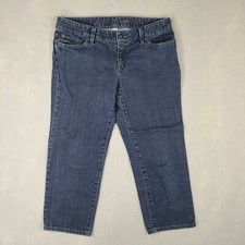 Loft Ann Taylor Capri Women's Jeans Size 6 (31x22.5) Blue Low Rise Denim