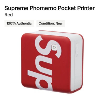 Supreme Phomemo Pocket Printer NEW FW21   Authentic 