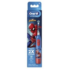 Oral B Spiderman Kids Battery Powered Toothbrush Extra Soft Bristles 3 Years