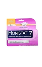 Monistat 7 Vaginal Antifungal Cream Disposable Applicators 1.59oz Tube Exp 2/25