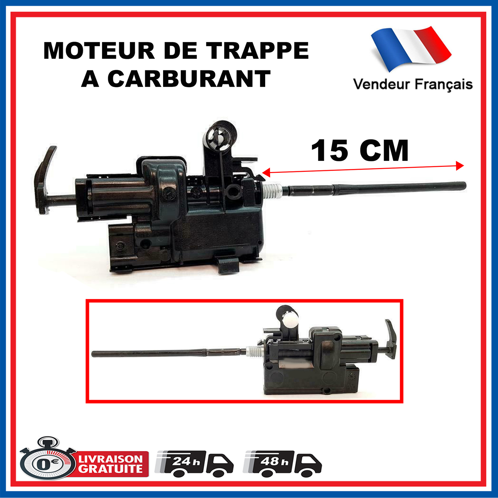 Moteur de centralisation pour réparer la trappe essence de Captur et Megane