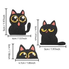 Cat Embroidered Patches - Self-Adhesive  Iron-Free select style
