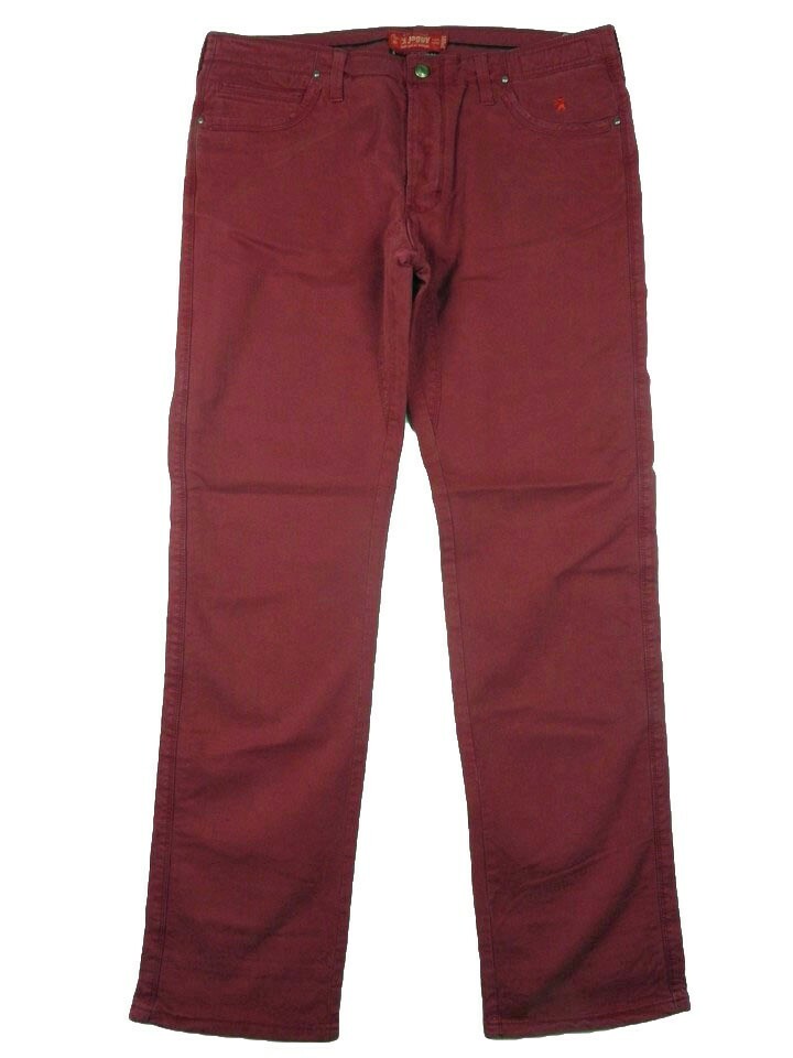 Men's Jeans JAGGY McQueen W 31 IT 44-46 Red Stretch Slim Fit UK