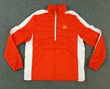 🔶️VINTAGE SUEDE PUMA TRACKSUIT ZIPUP TRACK TOP ANORAK RUN DMC MENS L RETRO RAP