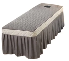 Professional Massage Table Skirt Bed Cover Valance Sheet 75x28 - Grey