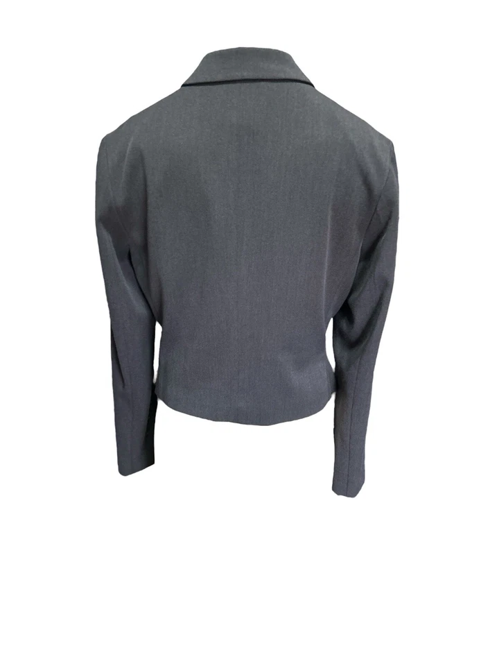 Blazer Silence & Noise Talla S Gris Manga Larga Frente Abierto Forrado Usado en Excelente Condición Foto 3 de 4