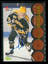 Vintage 1995 CLASSIC 5SPORT AUTOGRAPH Hockey Card BRIAN MUELLER Golden Knights B
