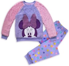 Disney Minnie Mouse Fleece Pajama Set for Girls size 4 NWT SHIP NOW