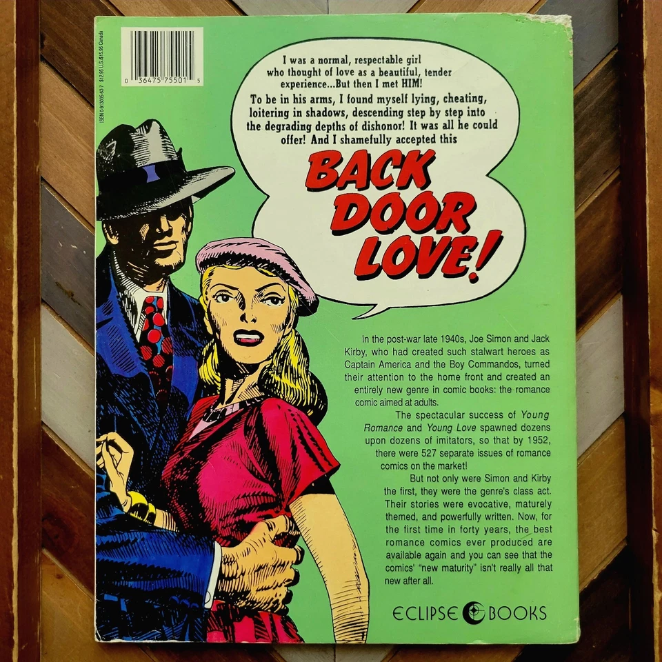 "REAL LOVE" VG (Eclipse 1988) Joe Simon & Jack Kirby Romance TPB Softcover - Image 2 of 4