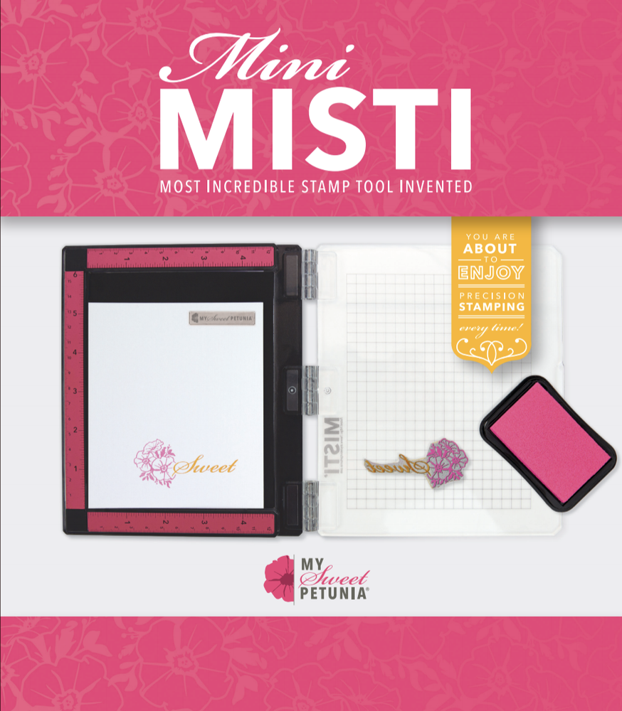 New Model  Mini Size MISTI Stamping  System Perfect Stamping Tool Sweet Petunia