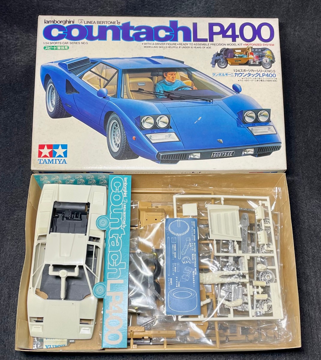 自動車 Tamiya 1/24 Lamborghini Countach Tamiya 1/24 Lamborghini Countach LP500S Model Kit (Red w