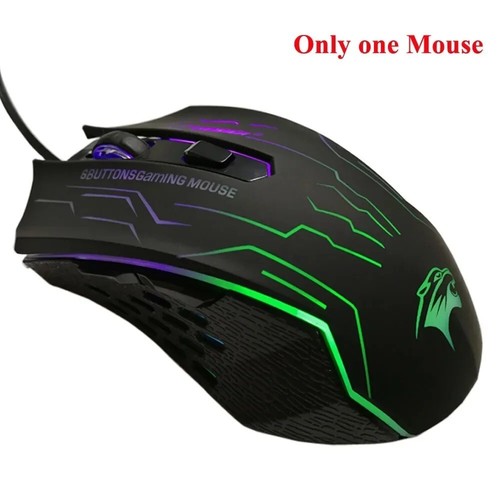 FORKA Silent Click USB Wired Gaming Mouse 6 Buttons 3200DPI Mute Optical - Picture 9 of 10
