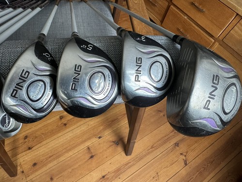RHAPSODY PING Golf Clubs Ladies 5-SW irons Driver 3,5 Woods 30 Hybrid set - Picture 3 of 12