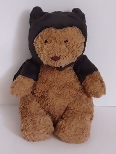 Jellycat Bartholomew Bear Halloween Bat 10" Plush with Removable Cape