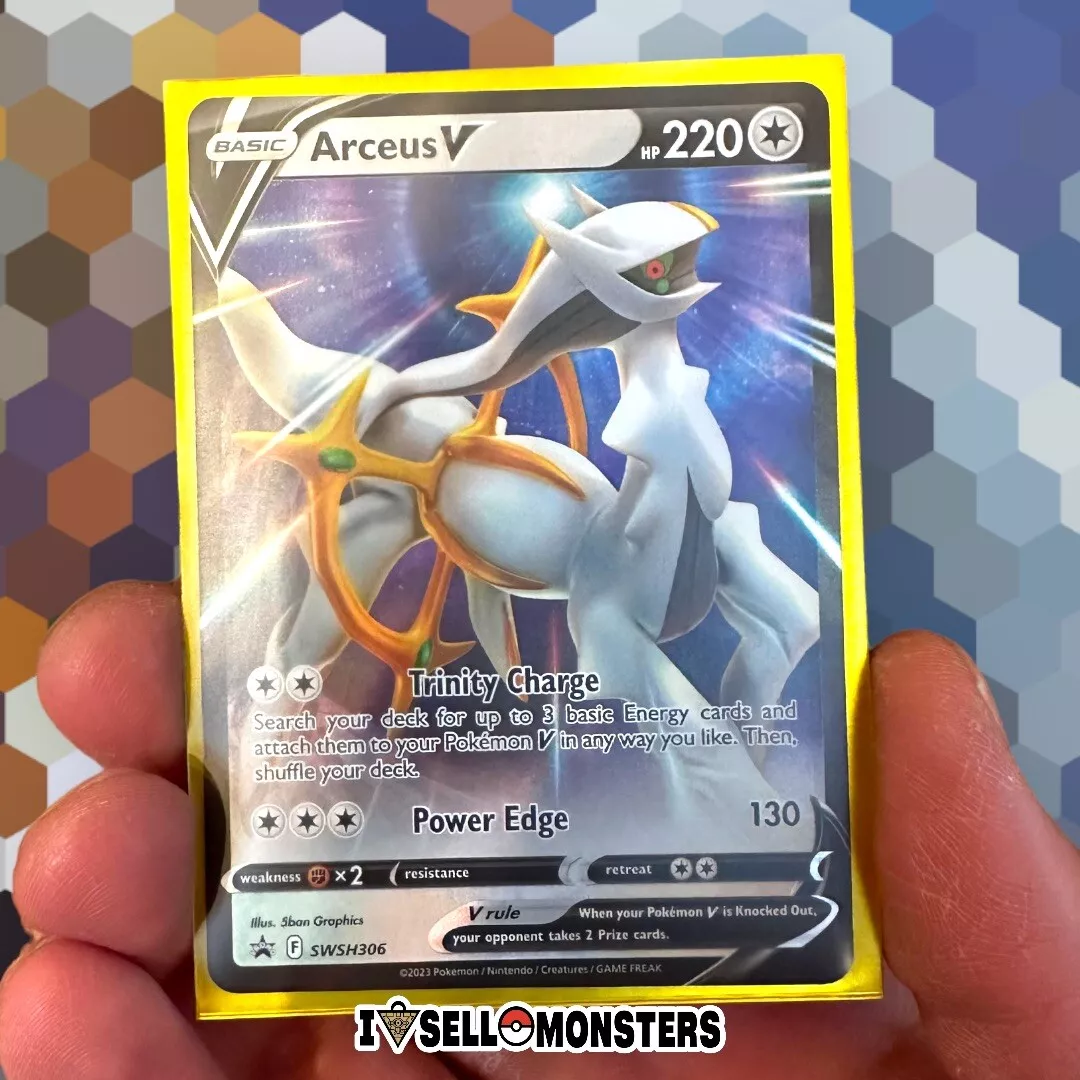 Pokémon TCG Arceus V Sword & Shield ALT ART BLACK STAR PROMO SWSH306 ULTRA  NM