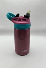 Contigo Kids Stainless Steel Water Bottle, BPA-Free Spill-Proof Straw Lid, Punch
