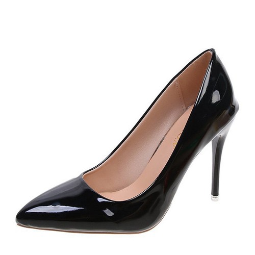 Zapatos de salón ligeros con puntera en punta para mujer tacones de aguja cómodos para mujer fiesta sin cordones - Imagen 12 de 30