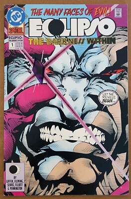 Eclipso: The Darkness Within #1 (1992)  Hard Gem On Cover, Direct Edition 