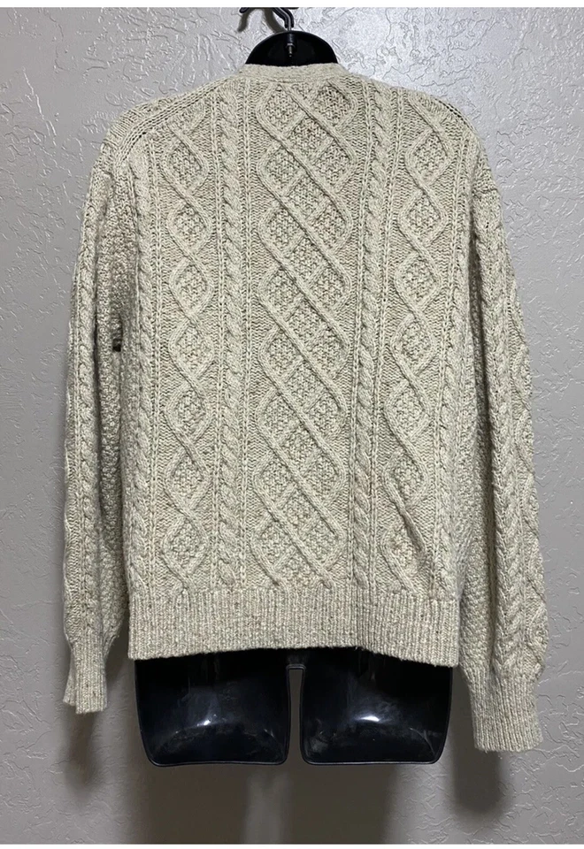 Polo Ralph Lauren Boyfriend Cárdigan Suéter Beige Talla Pequeña Foto 3 de 4