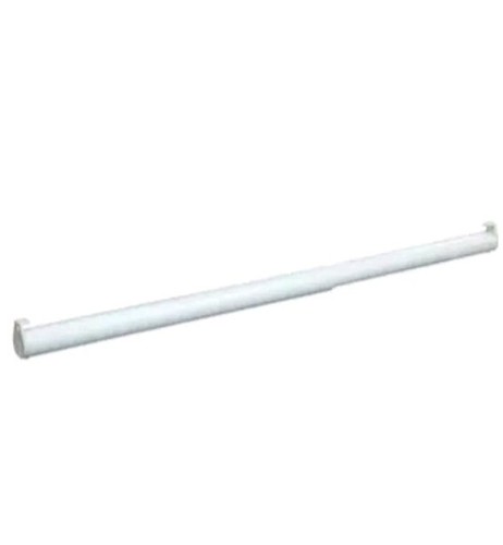 18 in. (457 mm) to 30 in. (762 mm) White Metal Adjustable Closet Rod