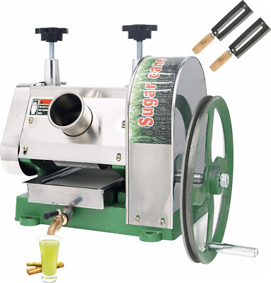 Manual Sugarcane Juice Machine,3 Rollers Commercial Sugar Cane Extractor