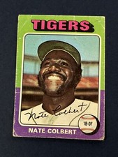 1975 Topps Mini Nate Colbert #599 Detroit Tigers (D)