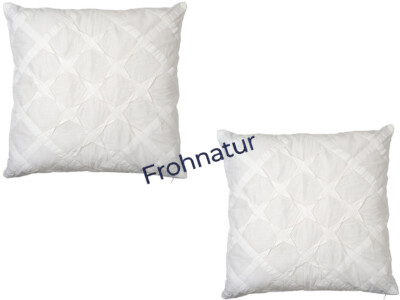 Ikea ANTOMINE 2x Kissenbezug Kissenhülle 50x50 weiss Dekokissen NEU 203.925.25