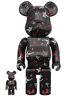 ベアブリック ミスティ 400% Buck-Tish Hisashi Imai Bearbrick 400% & 100% 2 Pack Medicom