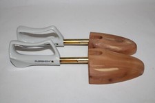 Wood Shoe Stretcher Vintage Form Pair Florsheim Travel Tree size S Cedar