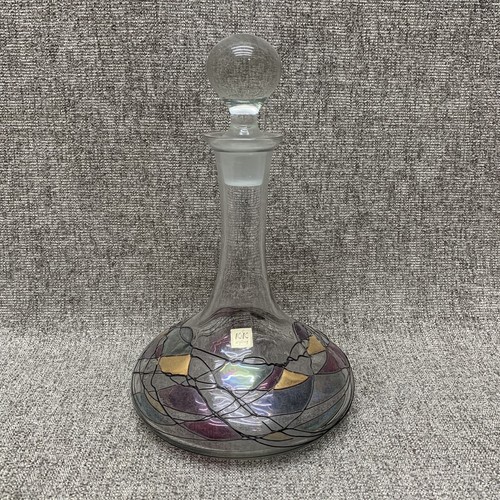 K&K Styling Mosaik Glaskaraffe elegante handgefertigte Glaswaren - Bild 1 von 7