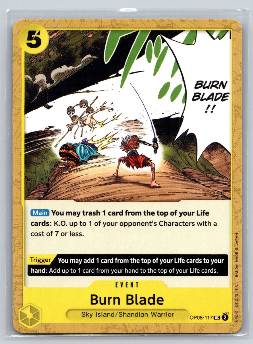 One Piece Two Legends #OP08-117 BURN BLADE | eBay