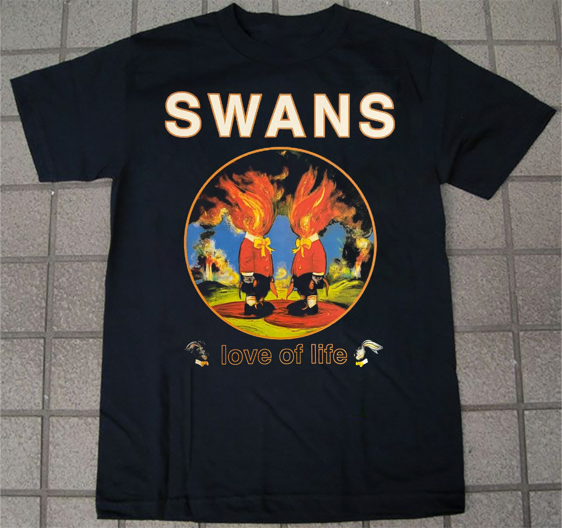 Swans Band Love of Life Unisex T-Shirt Cotton Full Size S Swans Band Love of Life Unisex T-Shirt Cotton Full Size S