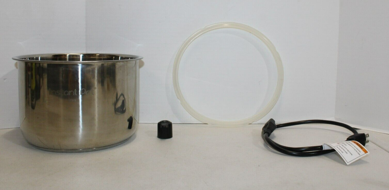 Instant Pot 6 Quart Parts  LP-duo60 V3 Inner Pot, Gasket, Steam Valve & Cord-image