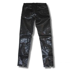 ALLSAINTS Petrel Brodie sz 26 Skinny Jeans  Low Rise Ankle Zip Black Coated