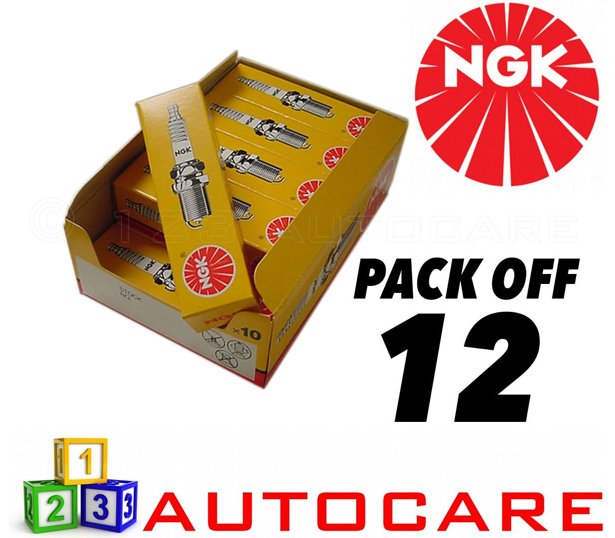 NGK Replacement Spark Plug set - 12 Pack - Part Number: ZFR5F No. 5165 12pk