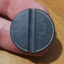 GETTONE TELEFONICO IN ZAMA - LETTERA A - RARO - STET - ANNI '30 - BEN CONSERVATO