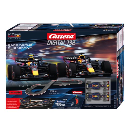 Carrera DIGITAL 132 Race of the Champions Coffret de Course Haut de Gamme à Échelle 1:32 en Carbone