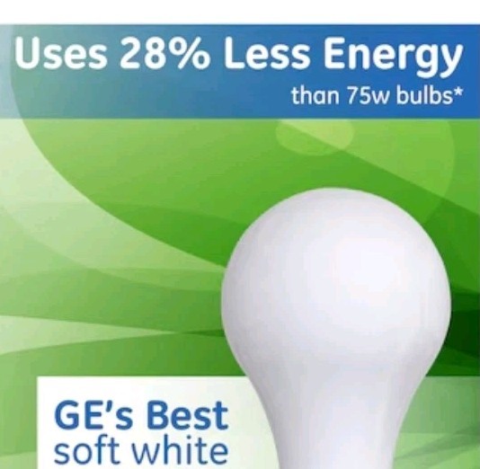 Old Style - GE Soft white - 75w (saves $!) -A19 Light Bulbs 2 x Multiple 4-Packs