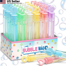 30 Pack Mini Bubble Party Favors Pastel Wand Sticks Gift Box Kids Birthday USA