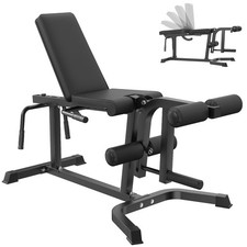 Leg Extension and Curl Machine Adjustable Leg Curl Machine with Plate Loaded